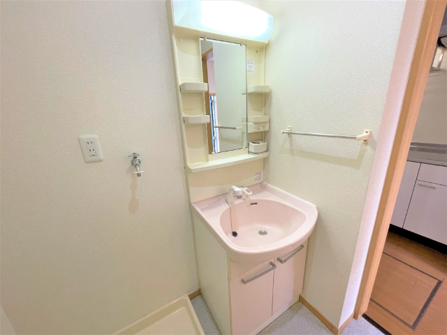 洗面設備　※室内写真は別室サンプル写真。