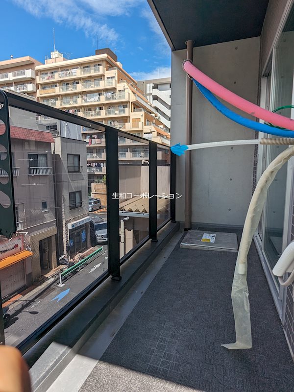 バルコニー　※建築中写真/同間取り303撮影