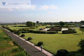公園　阿賀野川緑地（公園）まで730m