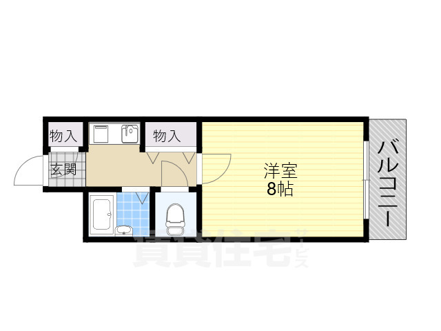 ＪＲ阪和線 堺市駅 徒歩7分 4階建 築31年の間取り写真