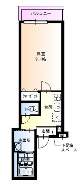阪急千里線 豊津駅 徒歩9分 3階建 築9年の間取り写真