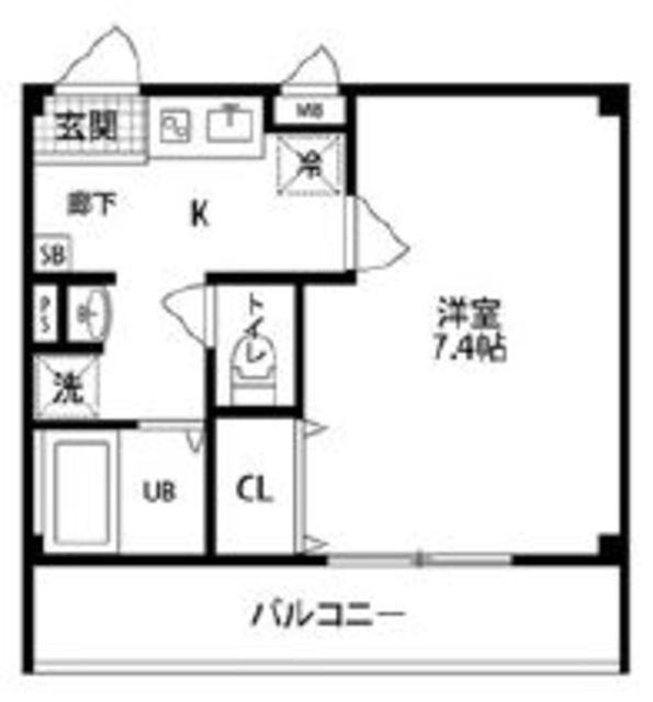 アンプルールフェールSereinの間取り写真