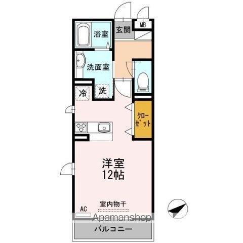 クレール西の庄の間取り写真