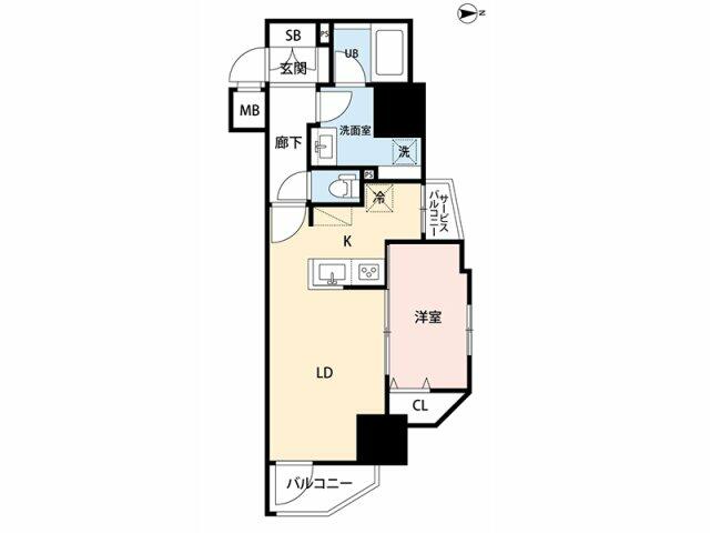 都営浅草線 蔵前駅 徒歩5分 14階建 築6年の間取り写真