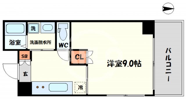 R SQUARE日本橋Iの間取り写真