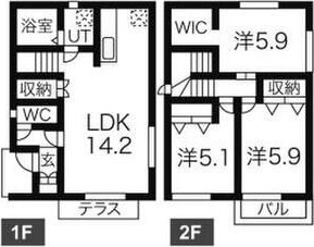 フォレストメゾン大高A棟の間取り写真