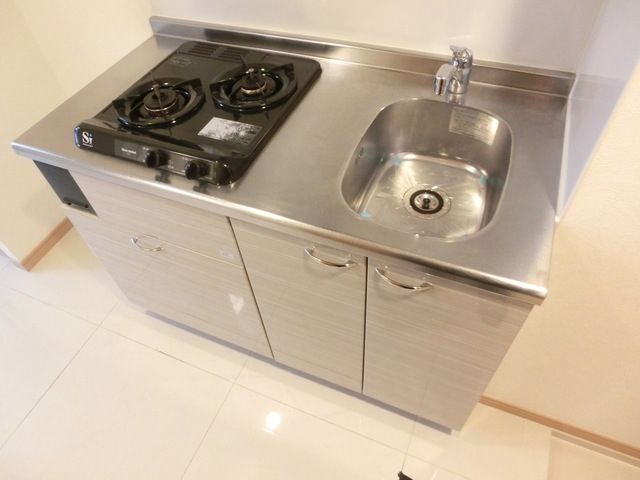 キッチン　ガス２口システムキッチン