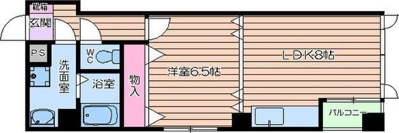 天神ビルの間取り写真