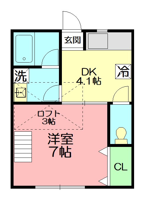 コンフォート辰巳の間取り写真