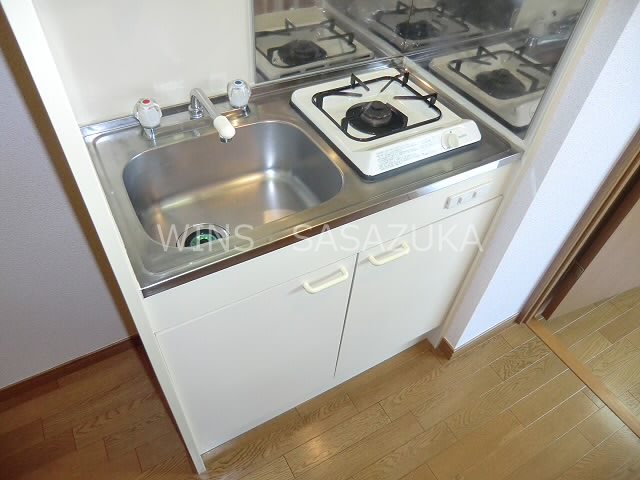 京王線 笹塚駅 徒歩3分 14階建 築28年のキッチン写真