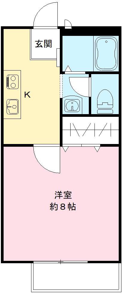 パリハイツ Aの間取り写真