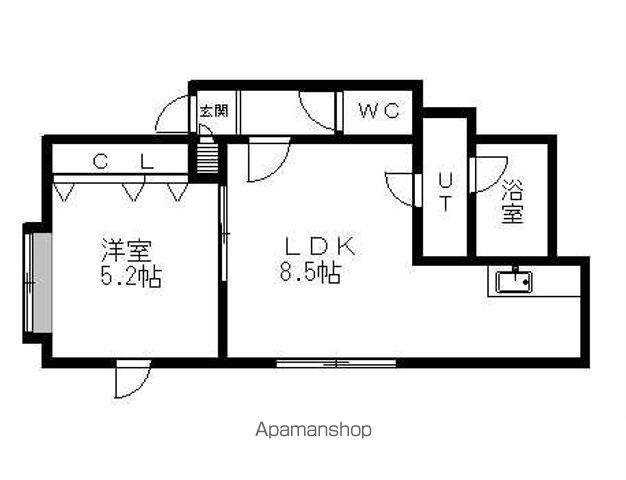 ボヌール厚別弐番館の間取り写真