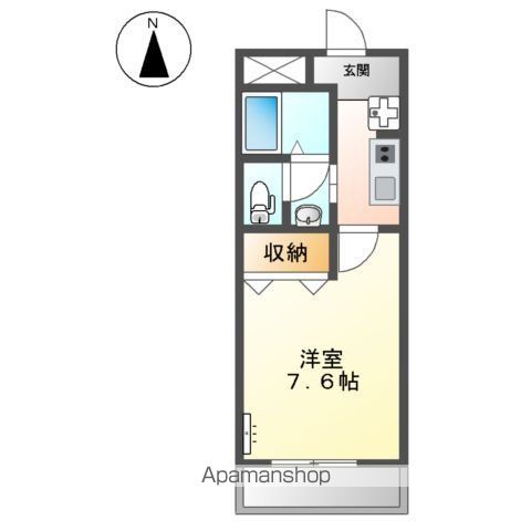地下鉄鶴舞線 上小田井駅 徒歩30分 2階建 築26年の間取り写真