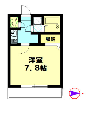 ＪＲ南武線 平間駅 徒歩3分 2階建 築26年の間取り写真