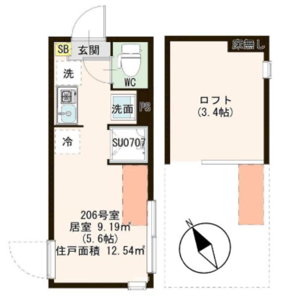 スカイラインフォート江戸川の間取り写真