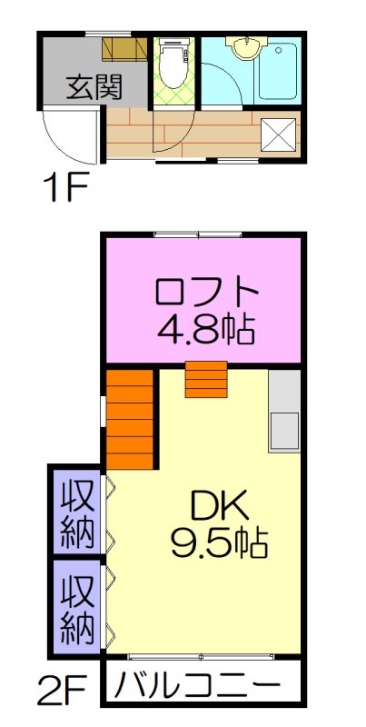 パーセルNAKAHARAの間取り