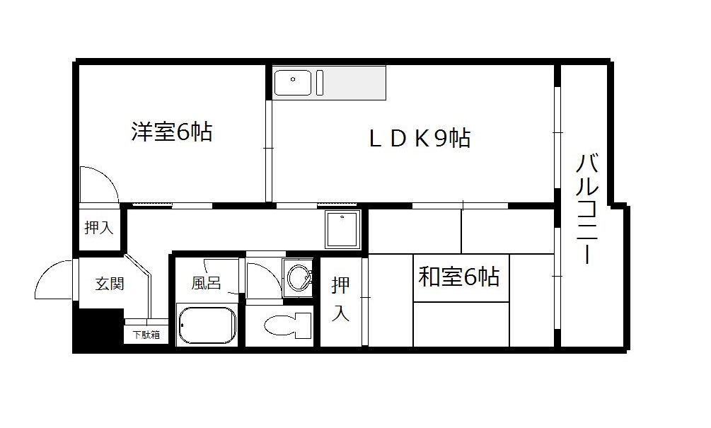 フォーブル川村IIの間取り