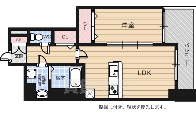 広島市中区国泰寺町のマンションの間取り