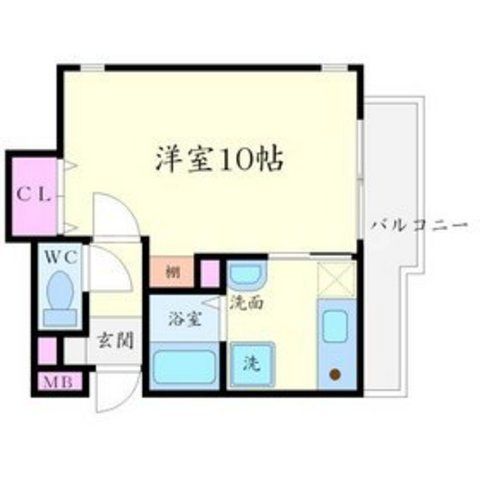 茨木市南春日丘のマンションの間取り