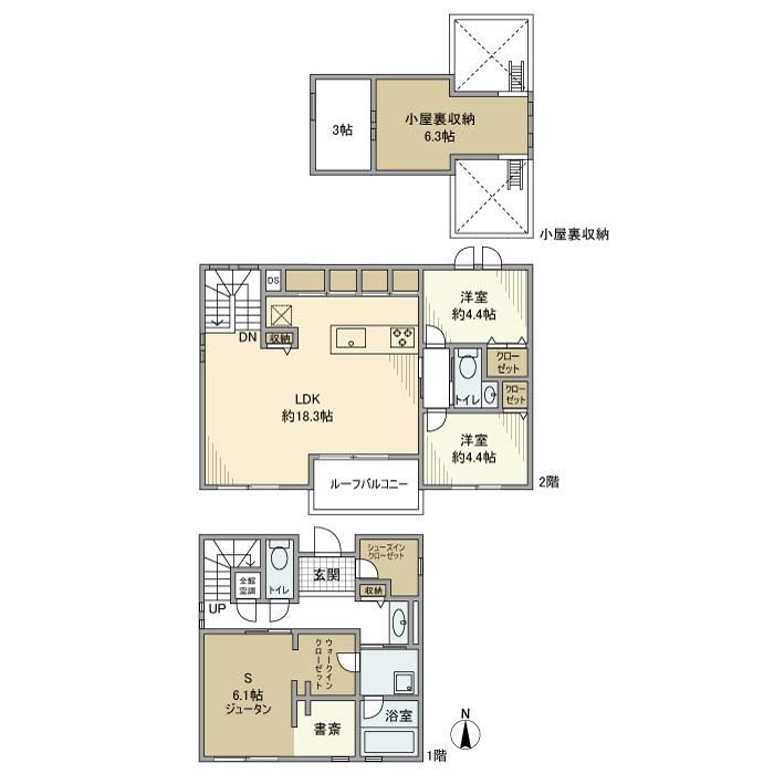 東京都杉並区永福４（一戸建）の賃貸物件の間取り