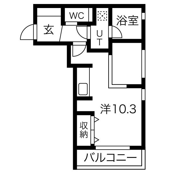 名古屋市天白区八事石坂のマンションの間取り