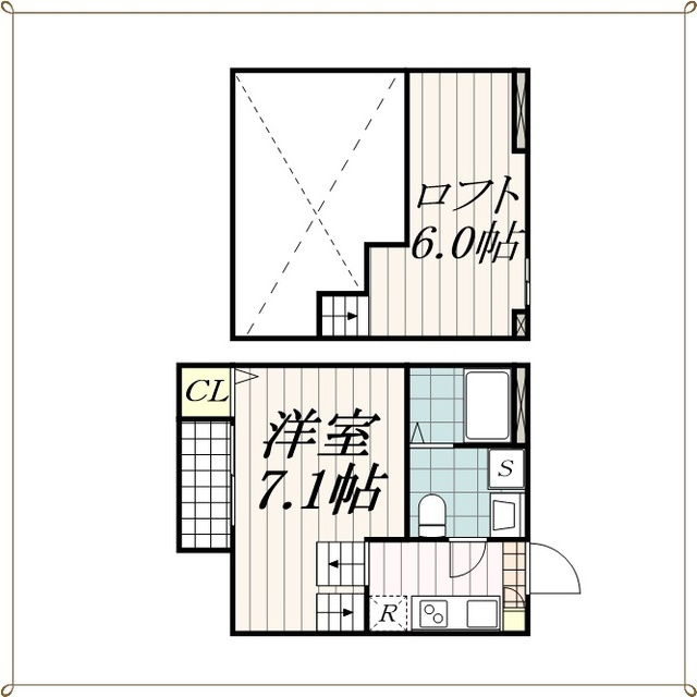 アンビエンテ千葉ＥＡＳＴ館の間取り