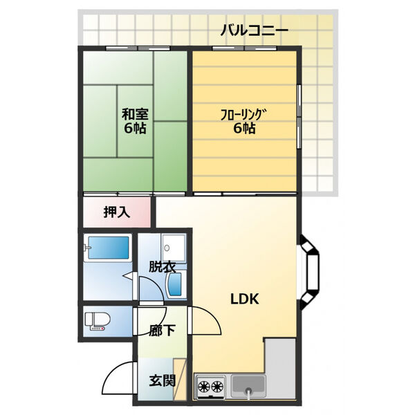 和田町マンションの間取り