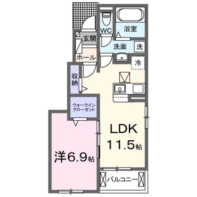 ラフレシール　ジーノの間取り