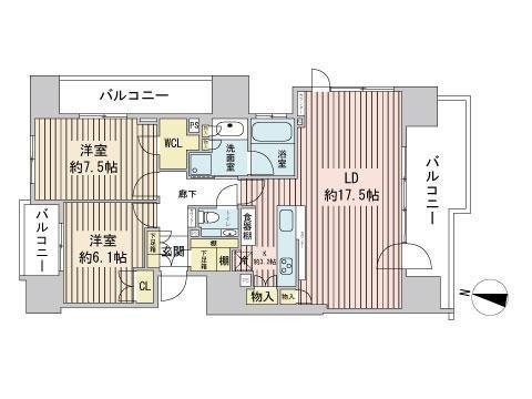 シティハウス円山の間取り