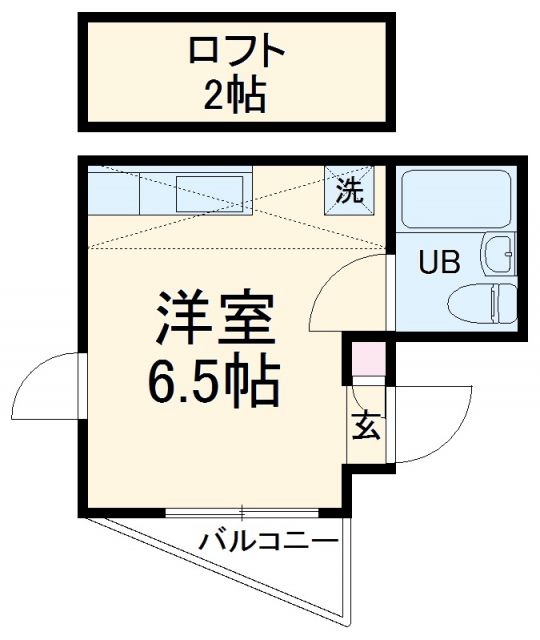 川崎市中原区苅宿のマンションの間取り