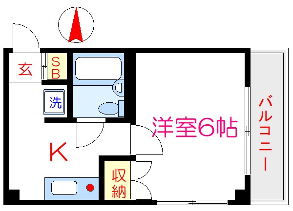 荒川区東日暮里のマンションの間取り