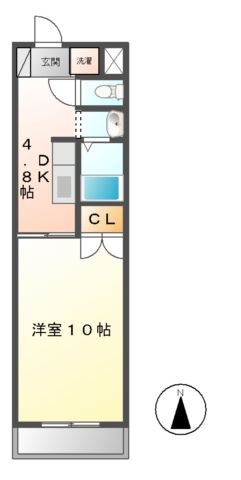 アシスト笹笛　Ａの間取り