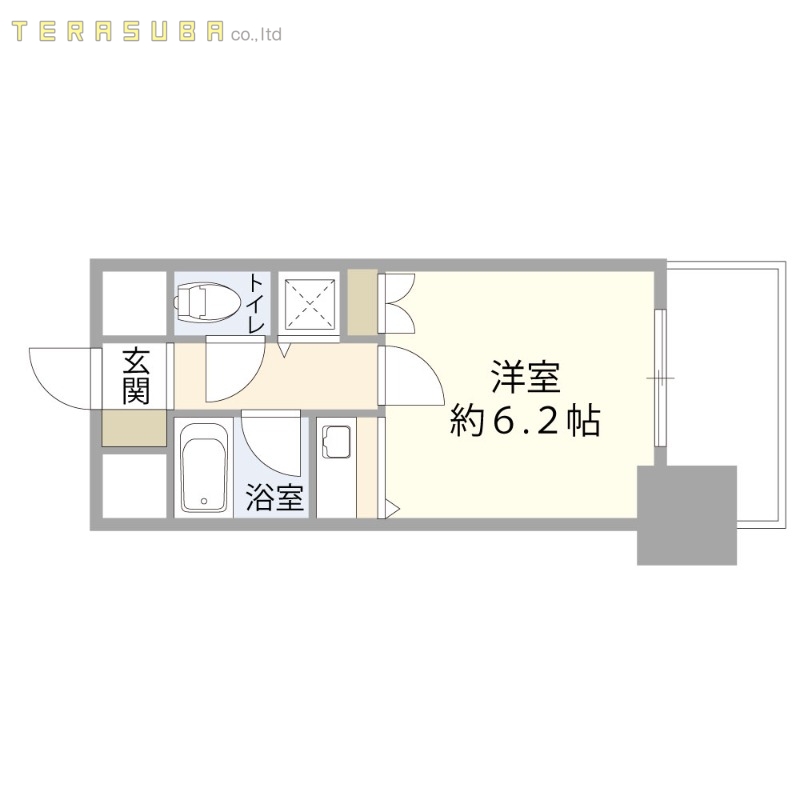 朝日プラザ末広Iの間取り