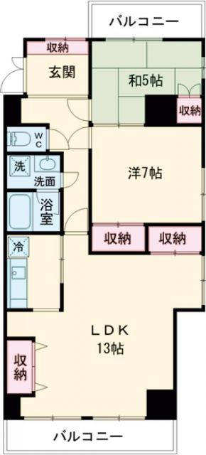 岩沢第一ビルの間取り