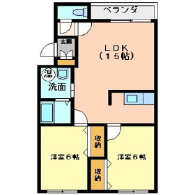 Ｍハイツ鷲別１３の間取り