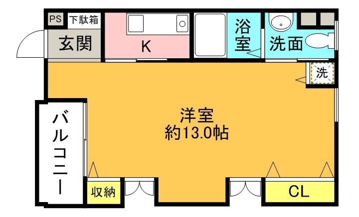 三島郡島本町広瀬のマンションの間取り