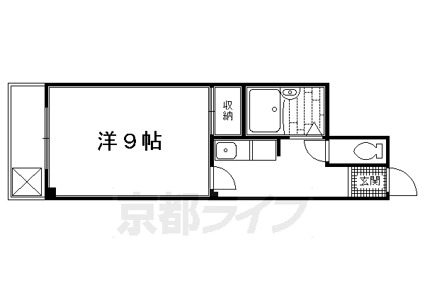 コスモハイツ宝ヶ池の間取り