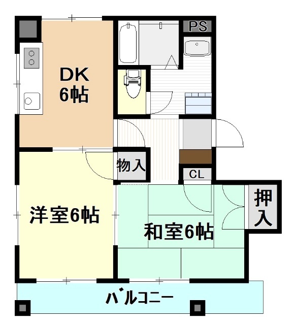 パレス東松山Iの間取り