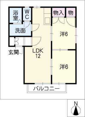 フラッツＫ．Ｃ棟の間取り