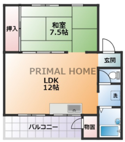 川上団地１9号棟の間取り