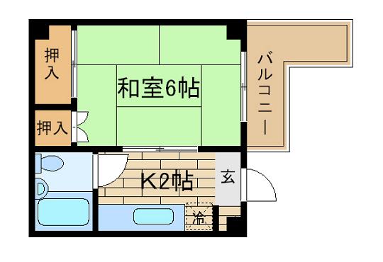 パル東須磨の間取り