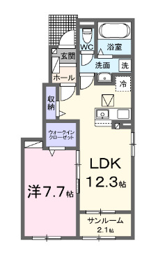 アンティア　ヒルの間取り