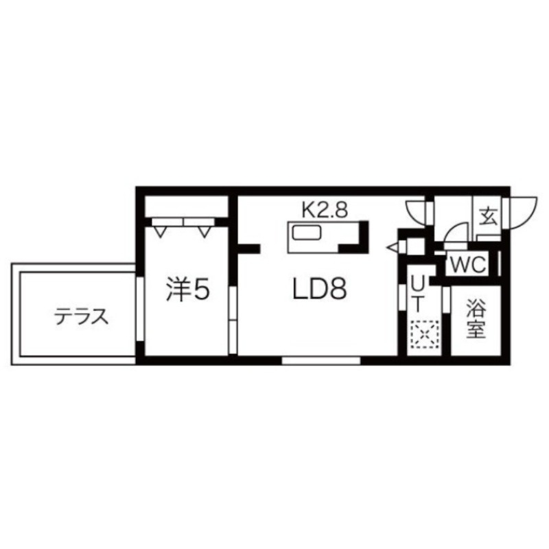 【ブランシャール円山医大前の間取り】