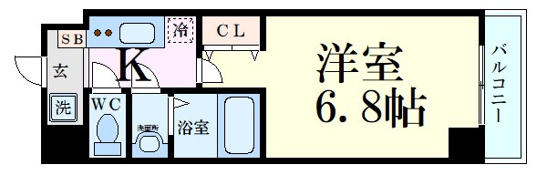 ウインズコート新大阪IIの間取り