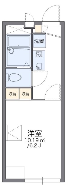 レオパレスヒルズ野比の間取り