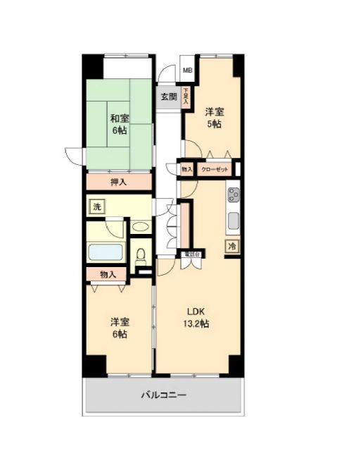 プロスペクト浦和常盤の間取り