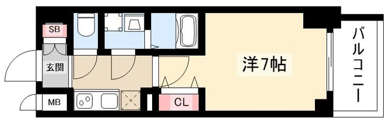 S-RESIDENCE名駅NorthIIの間取り