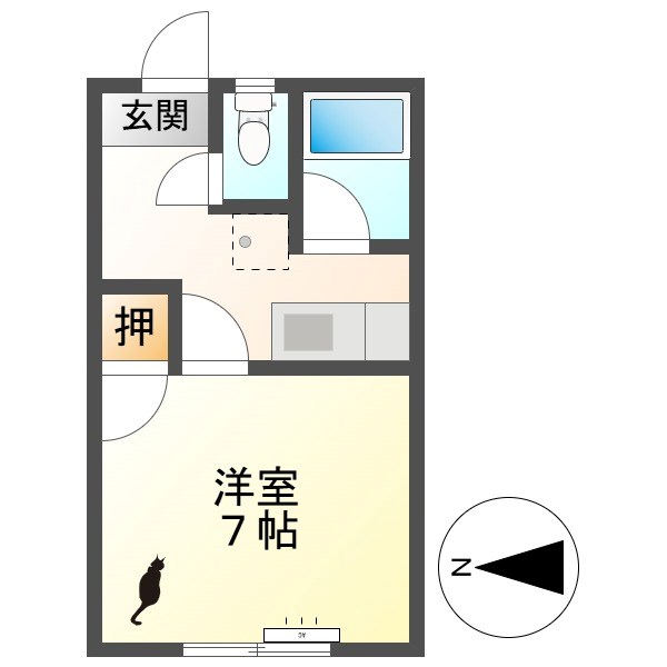 コーポグランシアの間取り