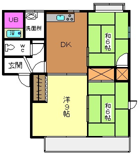 川越市神明町のアパートの間取り