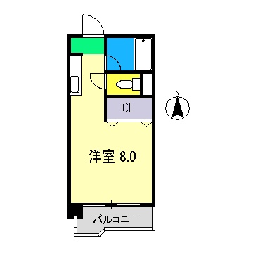 エレガンスコーポクスノセの間取り